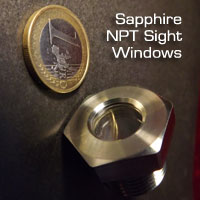 Sapphire NPT sight windows