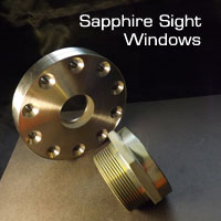 Sapphire sight windows